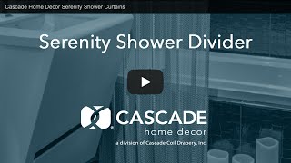 Cascade Home Décor Serenity Shower Curtains [upl. by Hnilym]