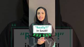 Saudi dialect 101 🇸🇦 How to say “Really” 😲 [upl. by Laemaj364]