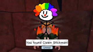 How to get CLOWN Stickman in FIND THE STICKMEN Roblox  ALL ANSWERS Updated 2024 [upl. by Gentes]