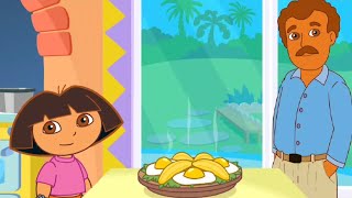 Doras Cooking in La Cocina VS Casa de Dora New Adventures  Fun Kids Cooking Games [upl. by Eem237]