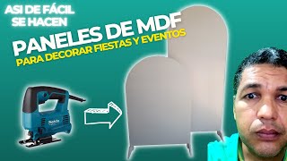 Paneles o Mamparas para Decoración de Fiestas y Eventos Hechos En Madera y MDF Paso a Paso DIY [upl. by Hayimas]