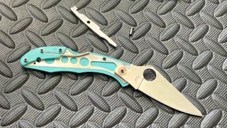 Spyderco Delica Disassembly [upl. by Naneek]