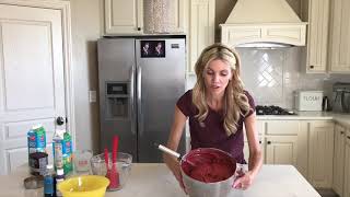 How To Red Velvet Cake Neurotic Mom Bakes [upl. by Naol]