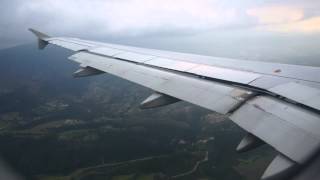 Landing at Quito Airport UIO on a Cloudy Day with LAN Ecuador A319 [upl. by Jessamyn698]