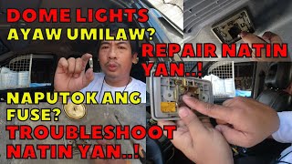 Dome lights problem  Dome lights not working  MITSUBISHI ADVENTURE  how to change dome lights [upl. by Cinom533]