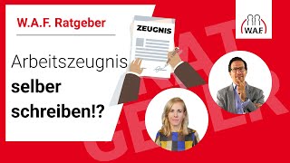 Arbeitszeugnis selber schreiben  ist das erlaubt  Betriebsrat Video [upl. by Olegna]