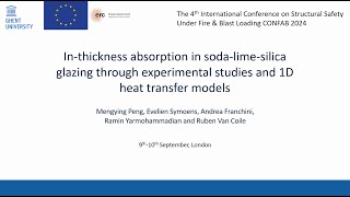 CONFAB 2024  Is inthickness absorption important for the temperature of glazing in fire [upl. by Suoiluj]