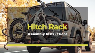 How to Put an Aventon Hitch Bike Rack on Your Car Truck or SUV [upl. by Arianne]