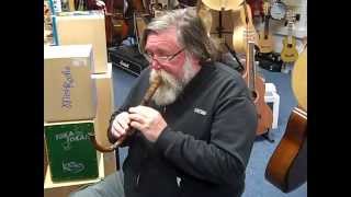 Keith playing a Crumhorn  Hobgoblin Music Birmingham [upl. by Tnecniv]