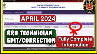 Rrb technician correction 2024 complete videorrb technician modification rrb technician correction [upl. by Glenda]