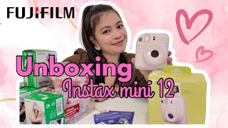 Unboxing Fujifilm Instax Mini 12 Blossom Pink  Fujifilm 2024 4K [upl. by Suillenroc688]