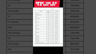 BPSC tre 30 cut off 2024 [upl. by Ahsinrac]