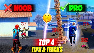 TOP 4 SECRET TRICKS IN FREE FIRE 🔥  PRO TIPS AND TRICKS 2024  FIREEYES GAMING  FREE FIRE MAX [upl. by Allain]