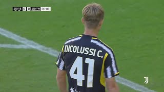 Hans Nicolussi Caviglia vs Juventus Next Gen PreSeason 09082023 [upl. by Eannaj]