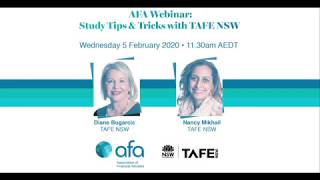 WEBINAR Study tips and tricks with TAFE NSW [upl. by Jehiel187]