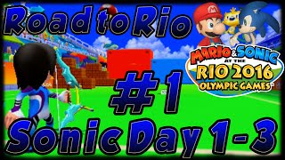 ABM Mario amp Sonic Rio Olympics Road To Rio Sonic Story Walkthrough  1 3DS HD [upl. by Nyloc]