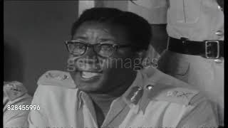 Gen Ankrah Holds A Dramatic First Press Conference by Leaders of the AntiNkrumah Coup  March 1966 [upl. by Badr]