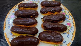 Best Chocolate Eclair Recipe [upl. by Afton471]