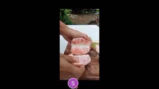 This is how I peel pomelo peelingsoundspeelsoundsasmr [upl. by Burton120]