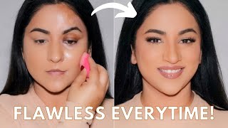 FLAWLESS FOUNDATION ROUTINE Uneven Skin [upl. by Arehc]