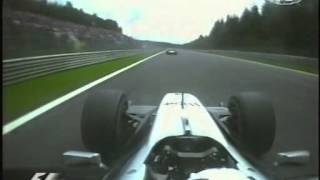 Coulthard chasing Montoya  onboard Spa 2002 [upl. by Pfister22]