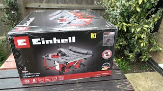 Einhell PCX 36V 2x18V 210mm Table Saw Unboxing [upl. by Yaras]