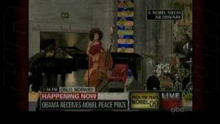 Esperanza Spalding performs for President Obamas Nobel Prize Acceptance Ceremony [upl. by Ellednek]