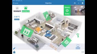 Smartha App  Intuitiv zurechtfinden und einfach Bedienen im Grundrissmodus [upl. by Karlow952]