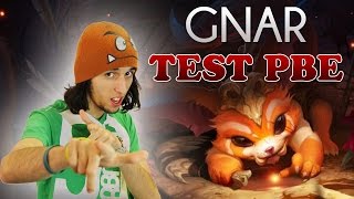 GNAR TEST PBE LOL  LES DEGATS DU MONSTRE  Gameplay FR par Jiraya [upl. by Gow]