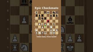 Epic Checkmate  Evans Gambit Italian Game [upl. by Arraeis269]