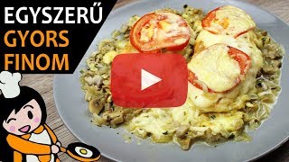 Sajtosgombás csirkemell  Recept Videók [upl. by Roley]