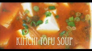 Simplified Kimchi Tofu Soup  Soondubu Jjigae  Quick Eats  Vegetarian Stew [upl. by Ianej584]