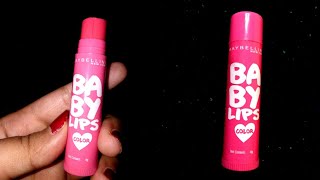 Maybelline New York Baby Lips Color Balm SPF 20  Pink Lolita  Short Review [upl. by Llenad501]