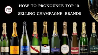 How to pronounce top selling Champagne brands correctly Moet Chandon Veuve Clicquot and more [upl. by Runkel]