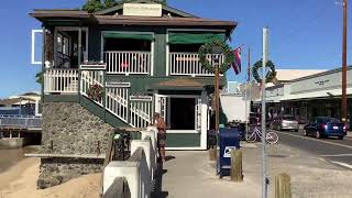 Historic Lahaina town on Maui Hawaii 10 December 2019 [upl. by Haldas952]