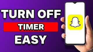 How To Turn Off Timer In Snapchat Quick Tutorial [upl. by Annat]