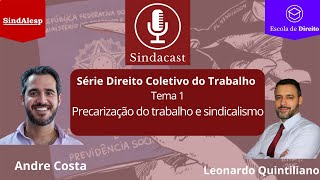 Série Direito Coletivo do Trabalho  Tema 1  Precarização do trabalho e sindicalismo [upl. by Eiralam]