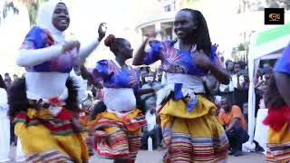 Baganda Nkobazambogo With Kiganda Dance Performing At Kampala InternationalUniversity Cultural Gala [upl. by Akimed232]