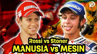 Valentino Rossi vs Casey Stoner  Pertempuran Antara Manusia vs Mesin [upl. by Mukul]