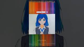 Akane Kurokawa Oshi no Ko Drawing  Oshi no Ko Anime Drawing shorts [upl. by Airret]