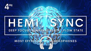 HEMI SYNC FLOW STATE THETA 4HZ BINAURAL BEATS flowstate hemisync 4hz binaural [upl. by Neeoma]