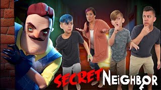 SECRET NEIGHBOR IN REAL LIFE Hello Neighbor FUNhouse Family [upl. by Harlen]