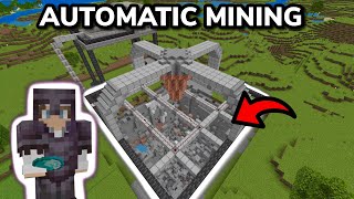 MAKING THE ULTIMATE AUTOMATIC MINING MACHINE in Minecraft Bedrock Survival Ep 18 [upl. by Frendel]