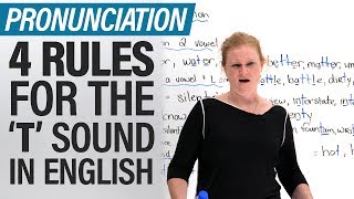 Speak English like a North American 4 Pronunciation Rules for the Letter T [upl. by Aicinat]