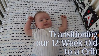 Transitioning our 12WeekOld to a Crib [upl. by Teodora]