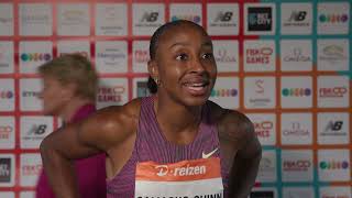 FBK Games 2024  Jasmoine Comacho Quinn  100m Hurdles Women [upl. by Nillek]