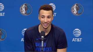 Dante Exum Post Game Interview  Houston Rockets vs Dallas Mavericks [upl. by Yekcir795]