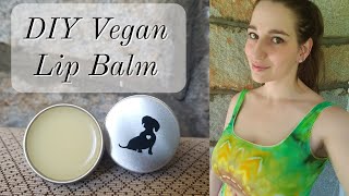 DIY Vegan Lip Balm Recipe  How To Make Lip Balm [upl. by Aznaed]