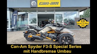 CanAm Spyder F3S 1330 Special Series mit Handbremse Umbau von Grund Handicaps [upl. by Solraced]