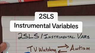 2SLS Instrumental Variables [upl. by Elokin682]